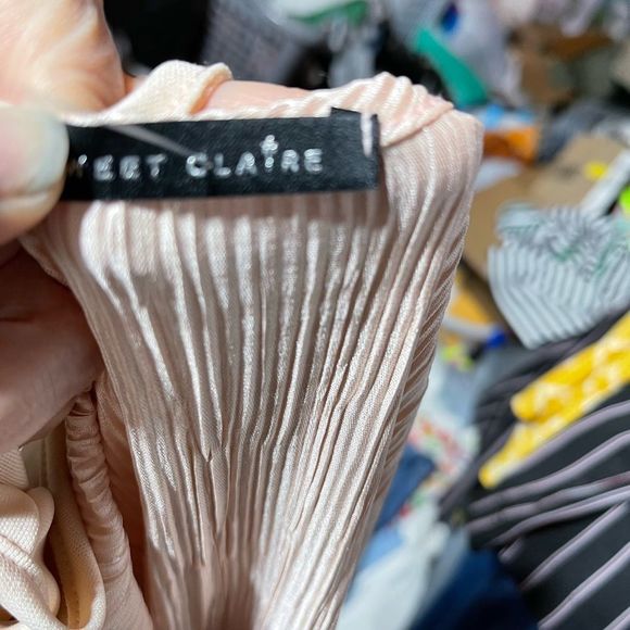 Apricot Wrap Dress By Sweet Claire Small - Picture 13 of 15